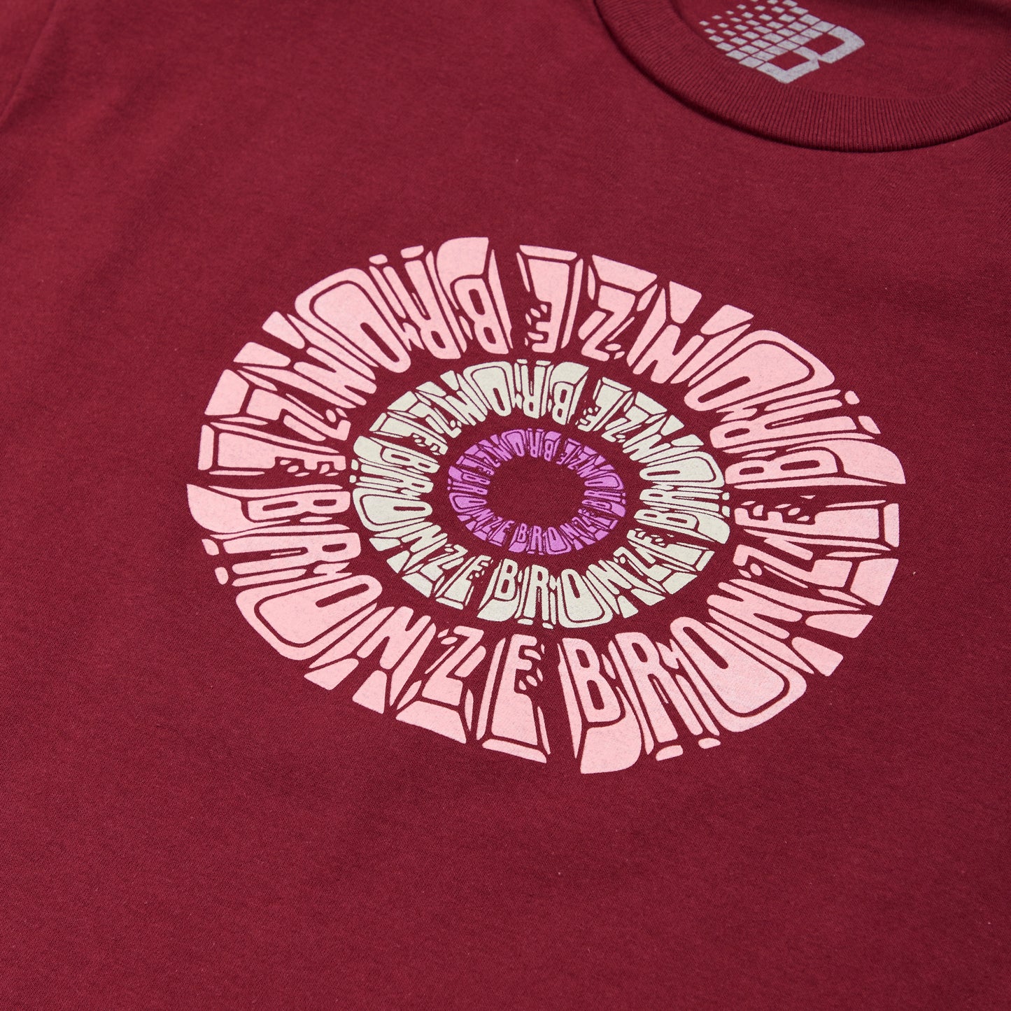 SPIRAL TEE BURGUNDY