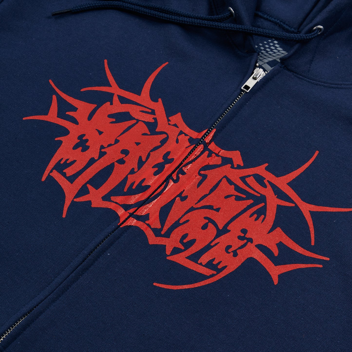 TRIBAL ZIP HOODY NAVY