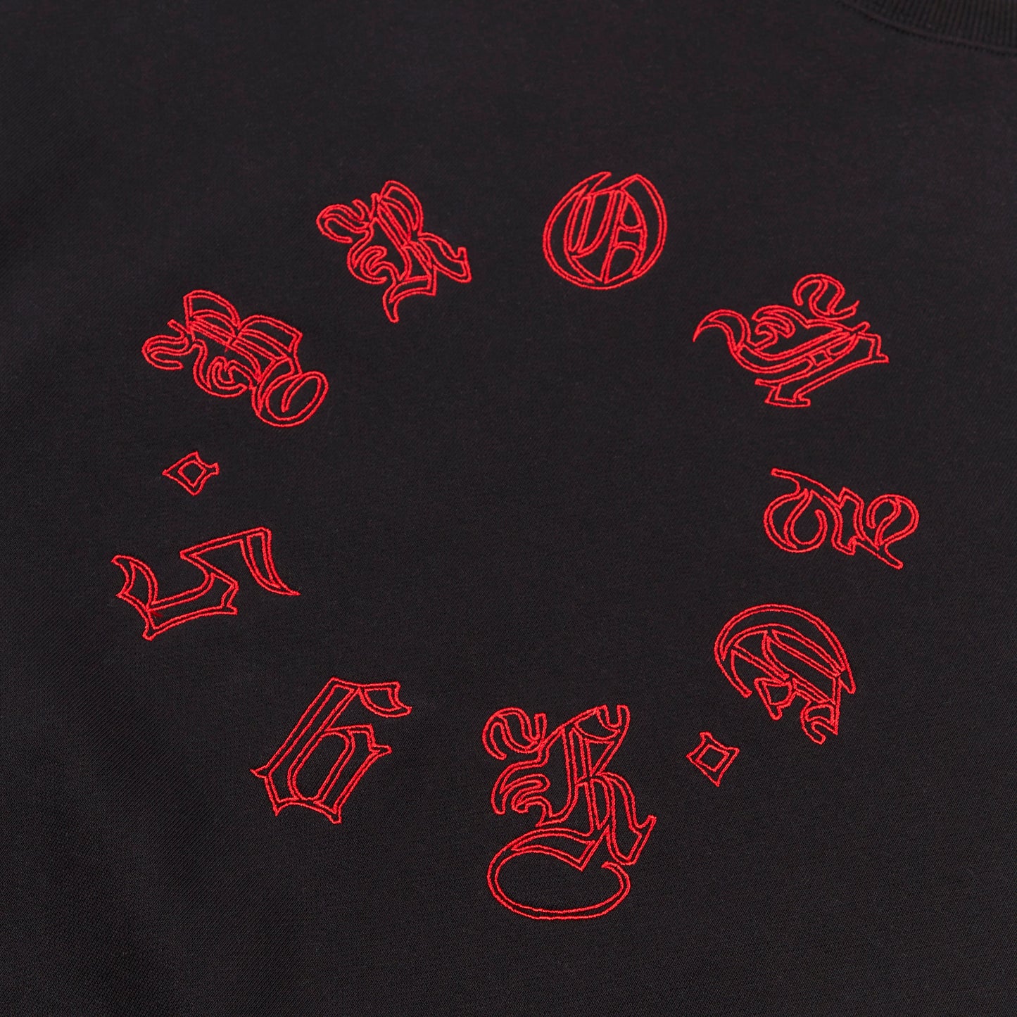 OLD E CIRCLE CREWNECK BLACK