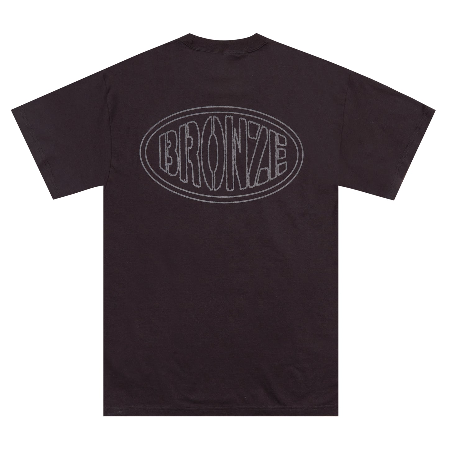 REFLECTIVE OVAL POCKET TEE BLACK