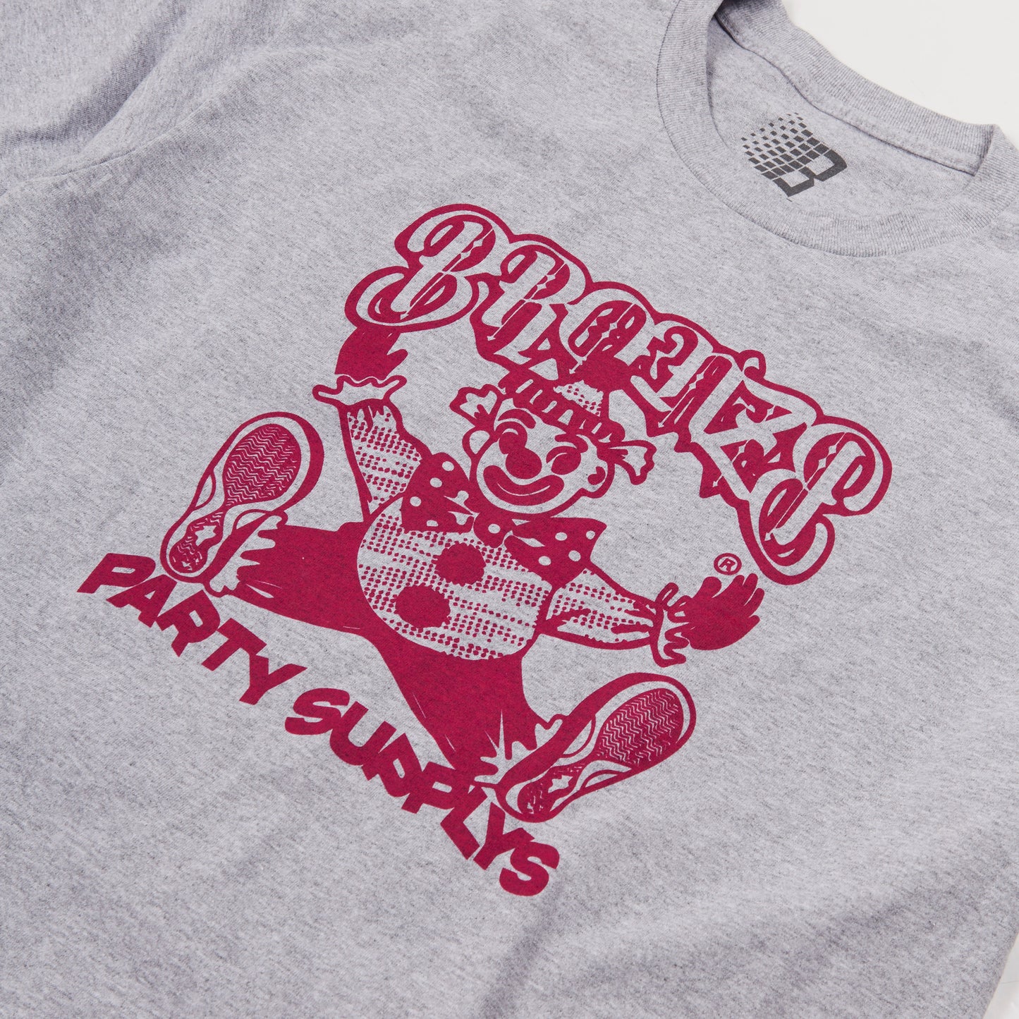 CLOWN TEE HEATHER GREY
