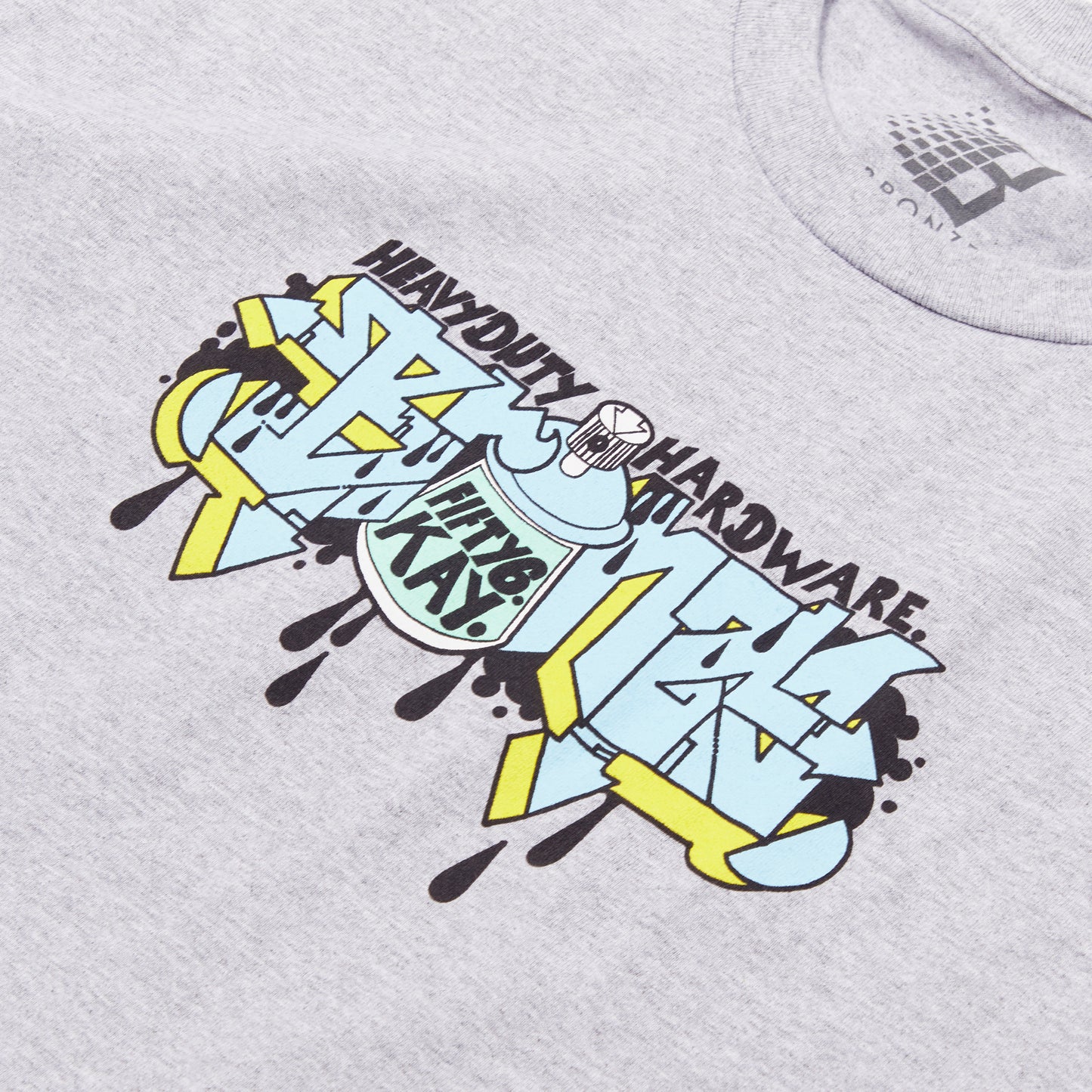 HEAVY DUTY TEE HEATHER GREY