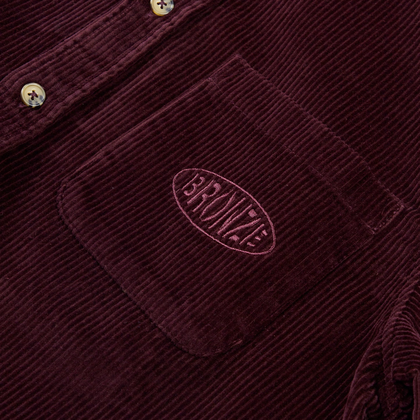 CORDUROY BUTTON UP JACKET EGGPLANT