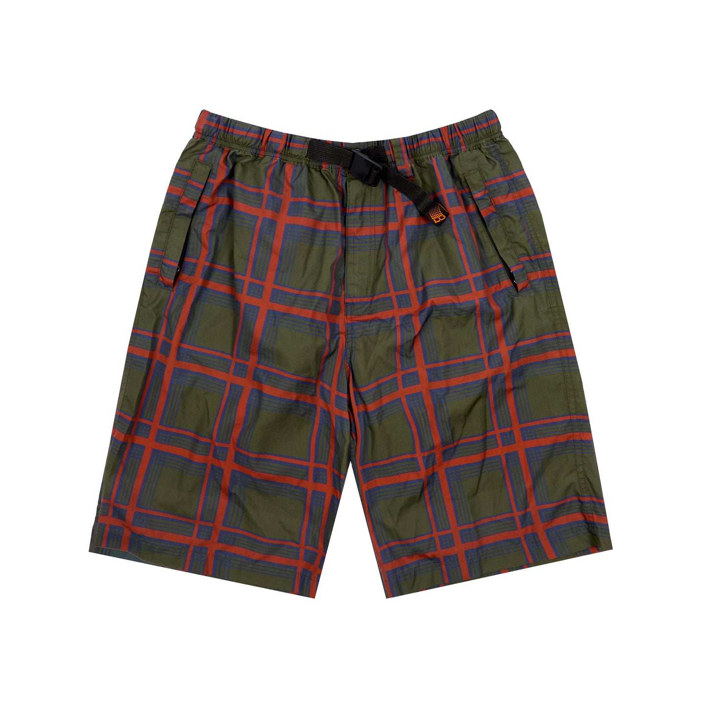 PLAID SHORT DARK GREEN