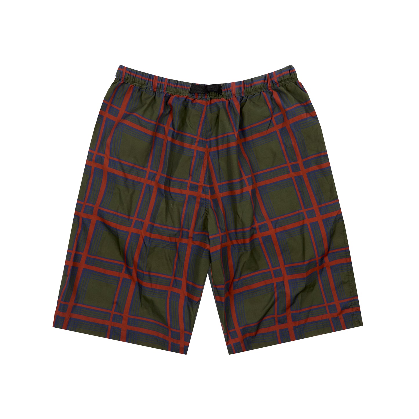 PLAID SHORT DARK GREEN