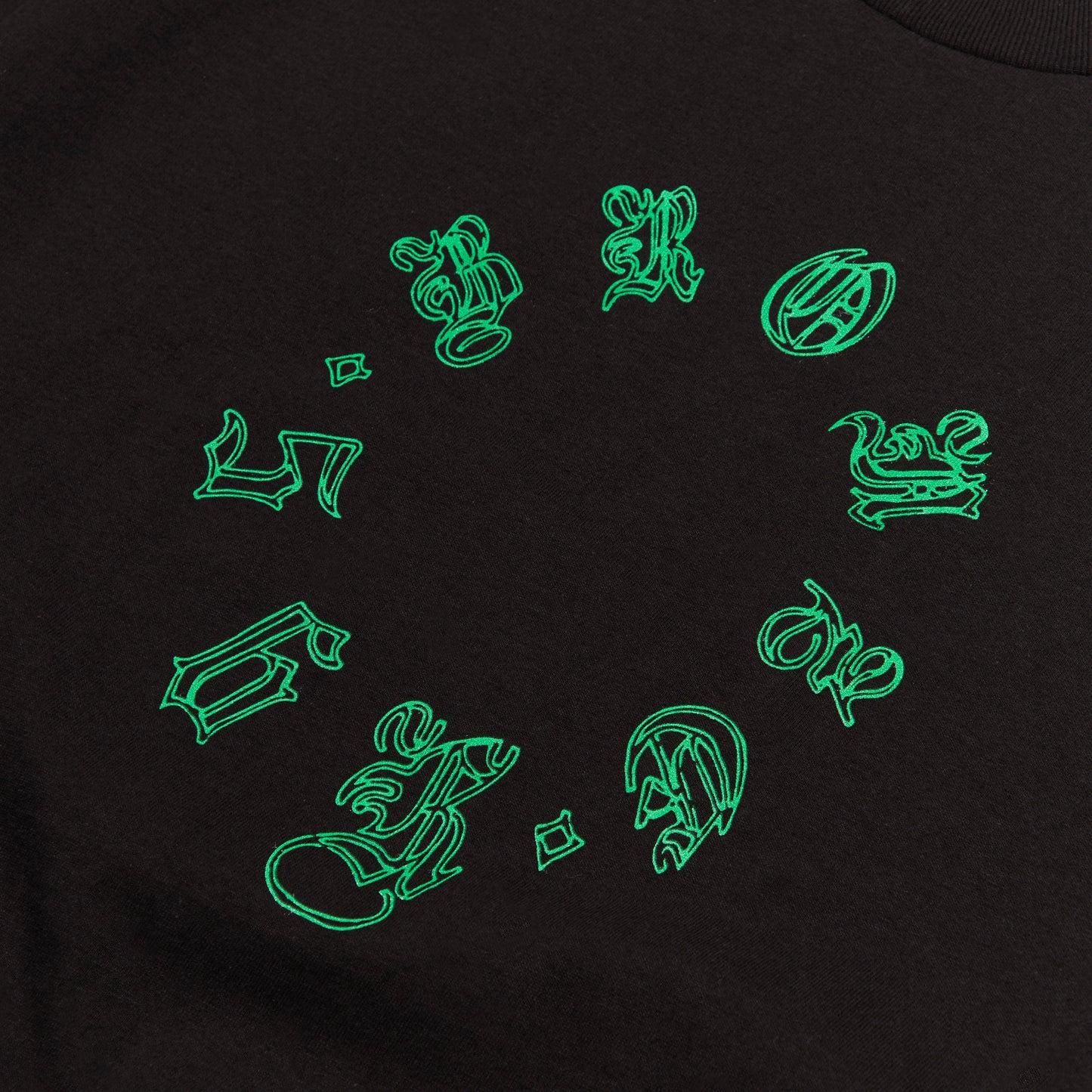 OLD E SPIRAL TEE BLACK