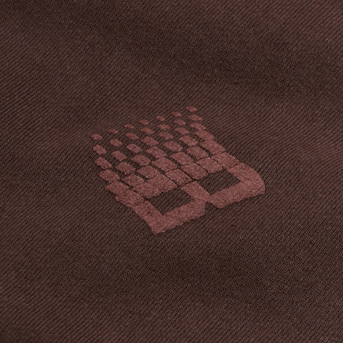 B LOGO PUFF PRINT HOOODIE BROWN