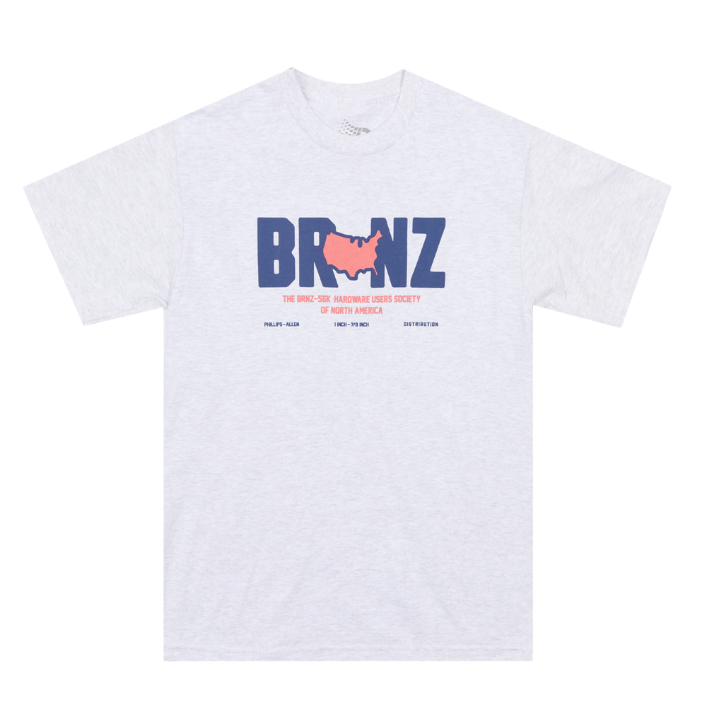 BRNZ TEE HEATHER GREY