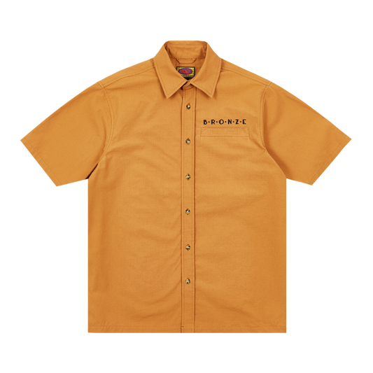 RIPSTOP BUTTON UP BROWN