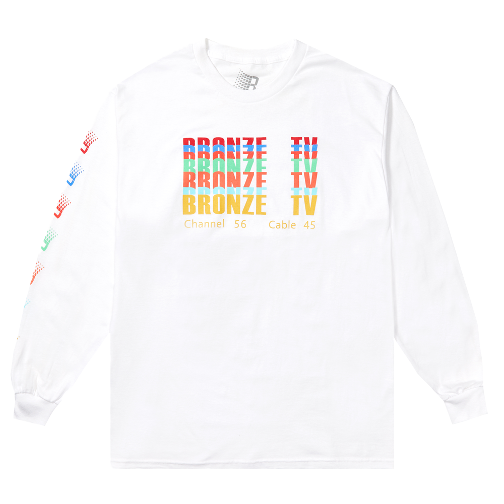 BRONZE TV LONGSLEEVE WHITE