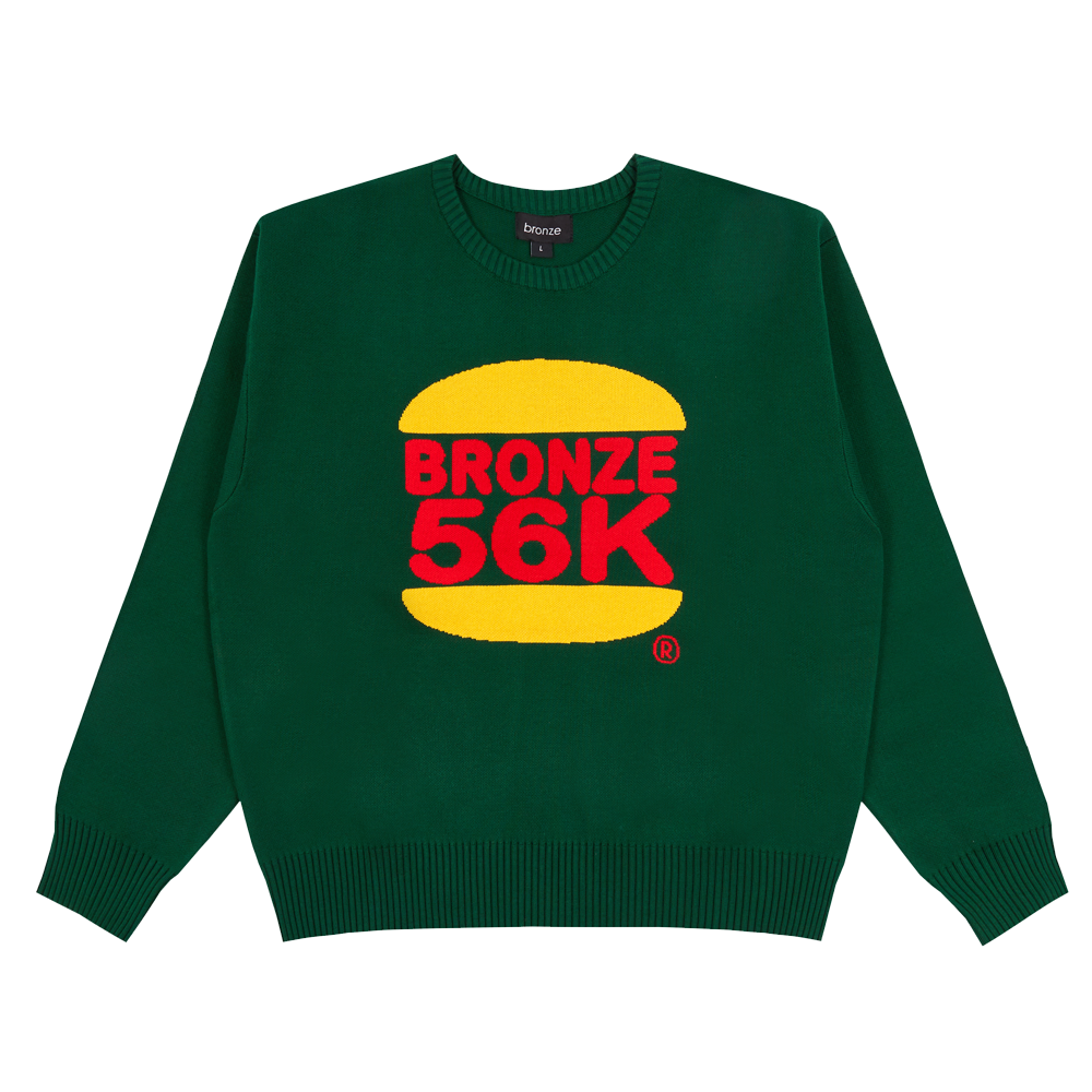 BURGER SWEATER GREEN