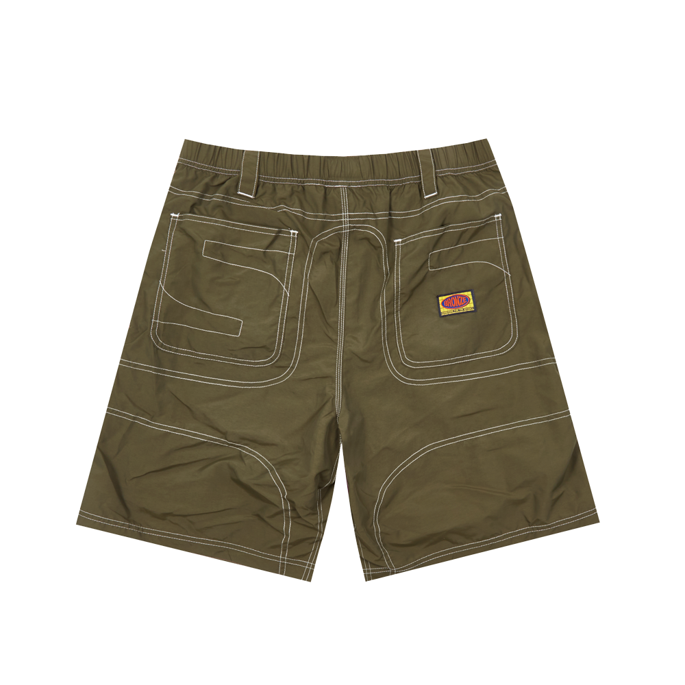 DOUBLE KNEE SHORTS OLIVE