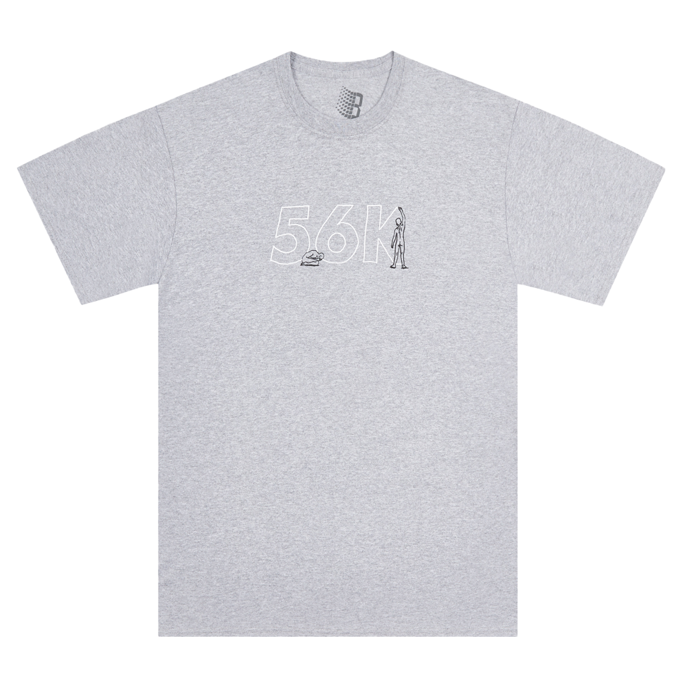 ETCH TEE HEATHER GREY