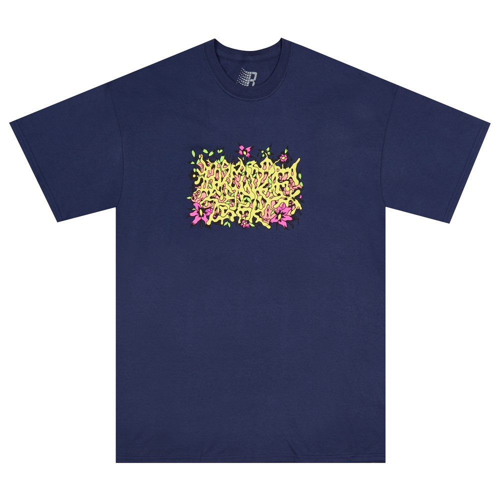 FLORAL BURNER TEE NAVY