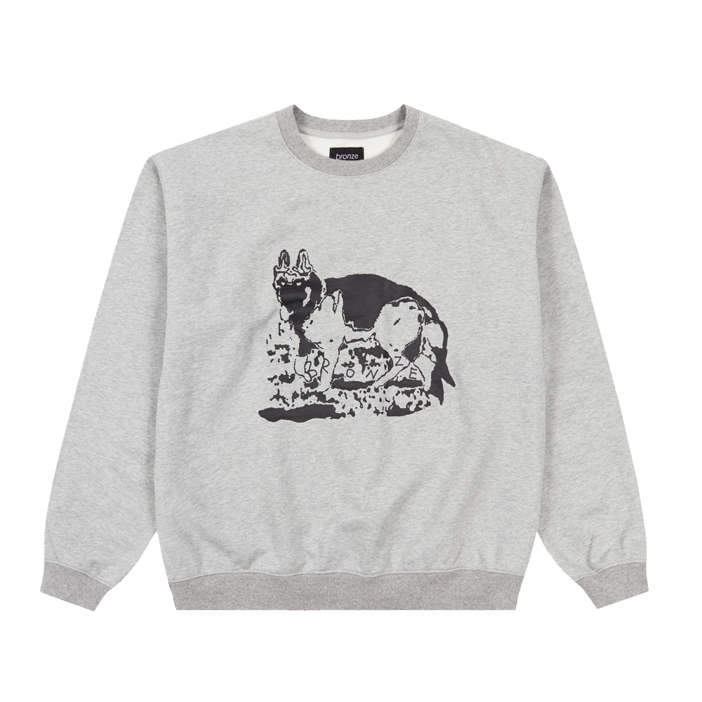 K9 CREWNECK HEATHER GREY