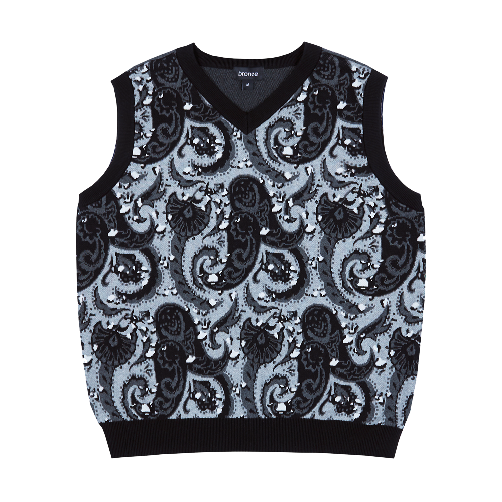 PAISLEY VEST GREY