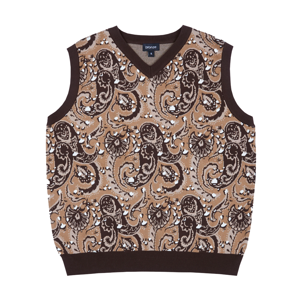 PAISLEY VEST TAN