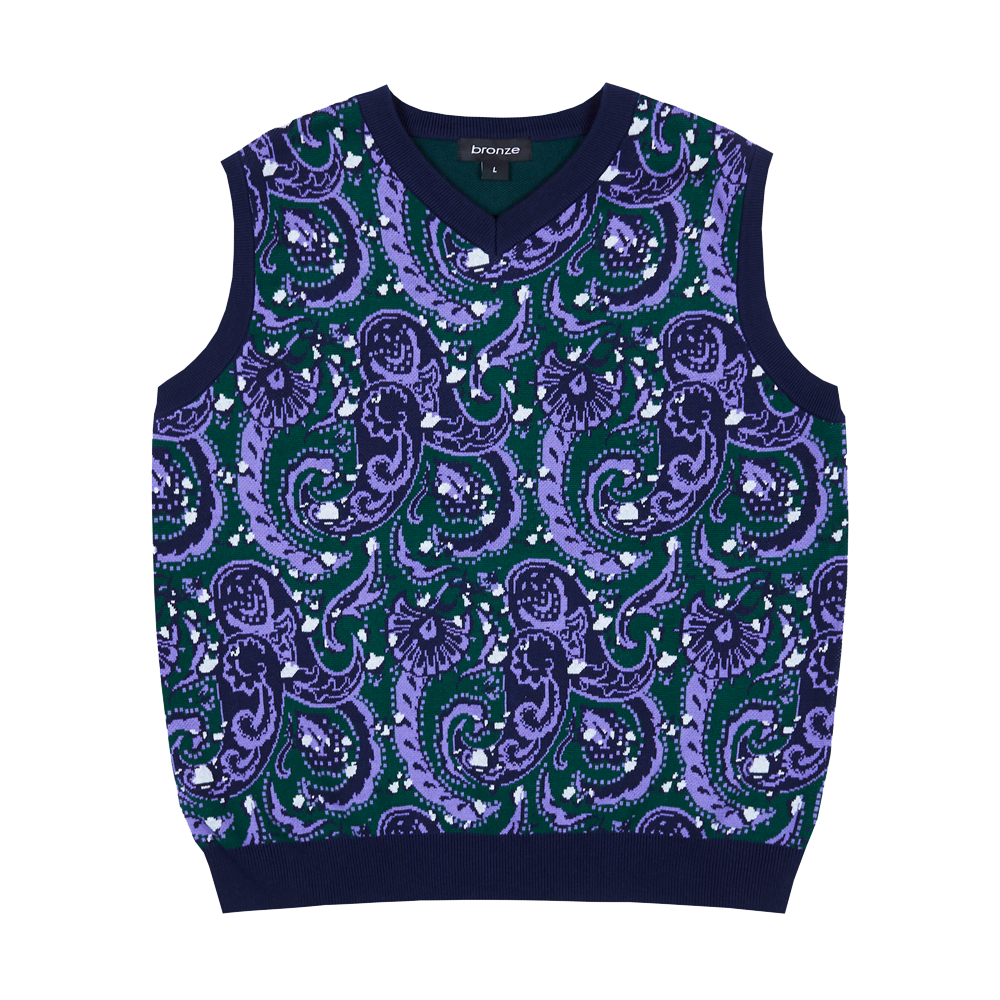 PAISLEY VEST PURPLE