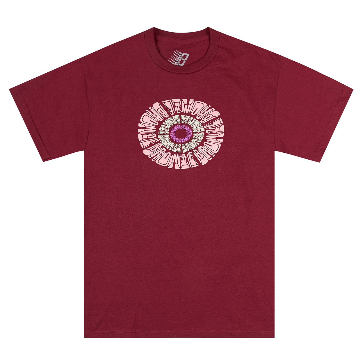 SPIRAL TEE BURGUNDY