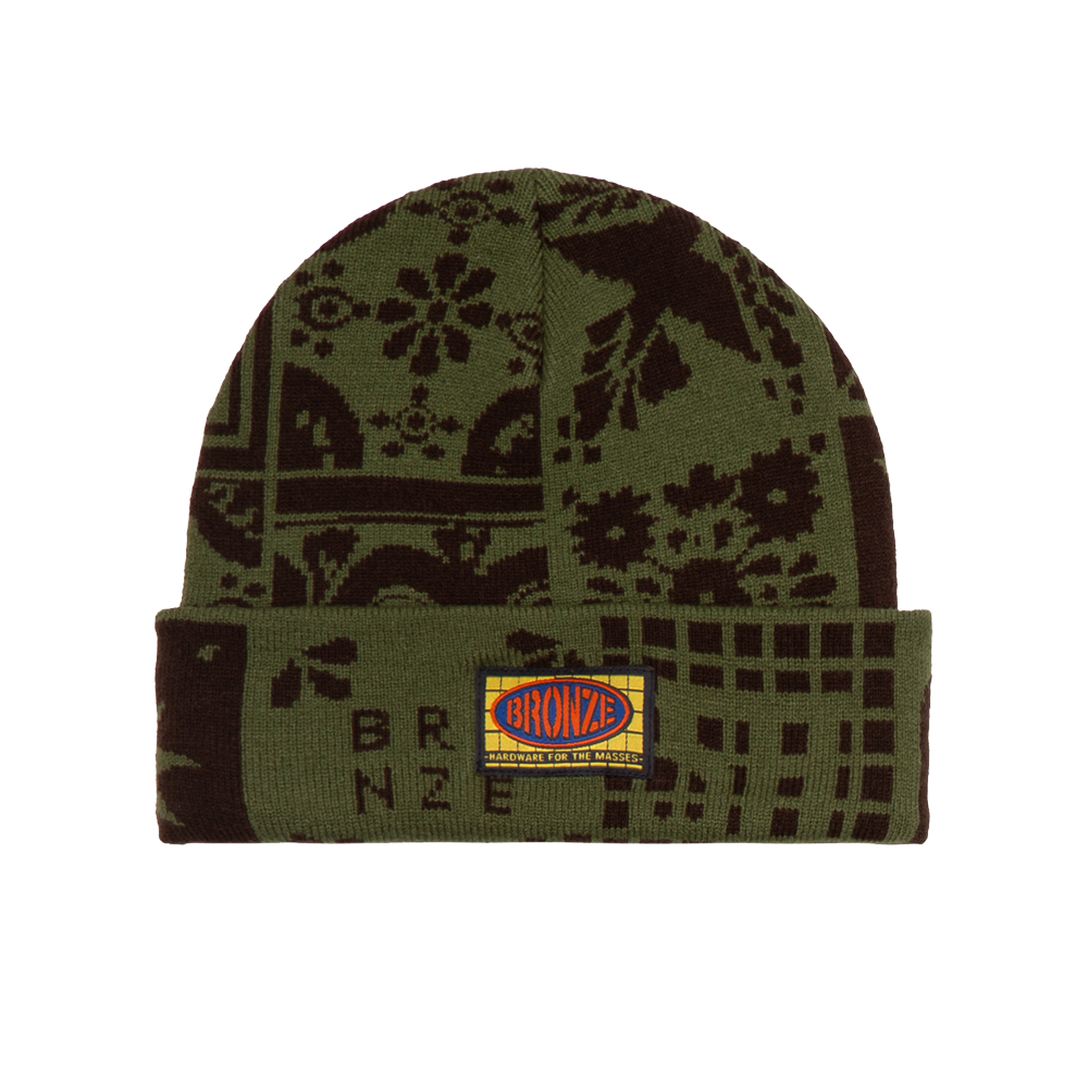 AZULEJO BEANIE OLIVE/BLACK
