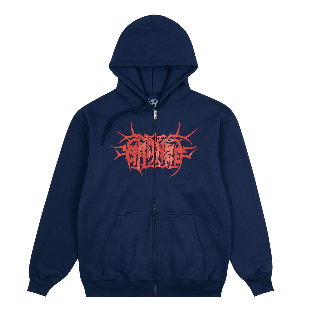 TRIBAL ZIP HOODY NAVY