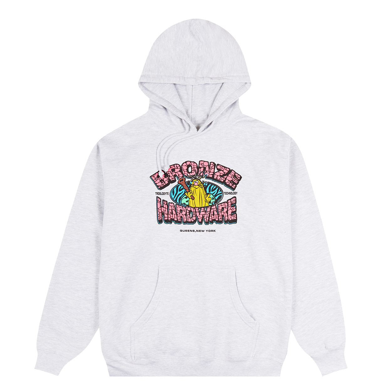 TROGLODYTE HOODY HEATHER GREY