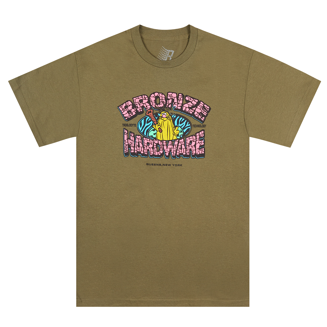 TROGLODYTE TEE MILITARY GREEN