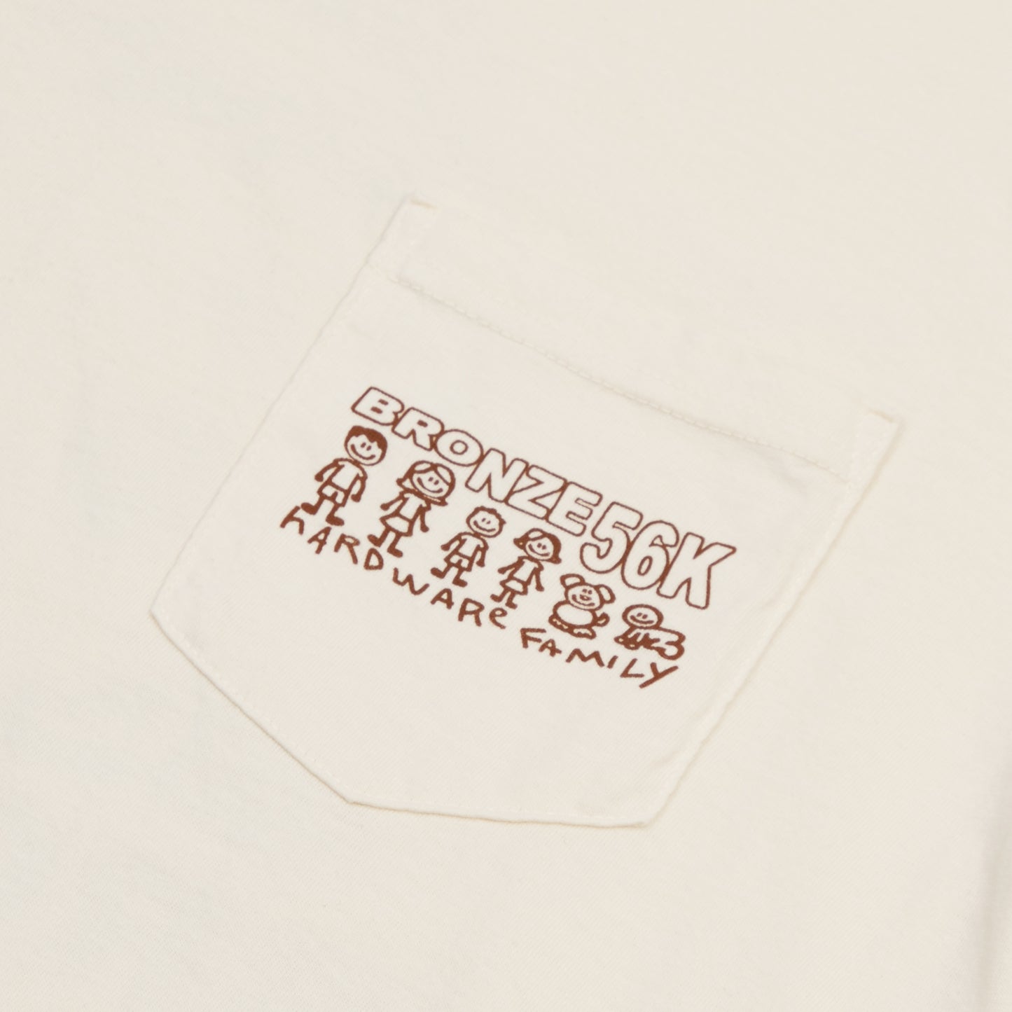 BOB POCKET TEE IVORY