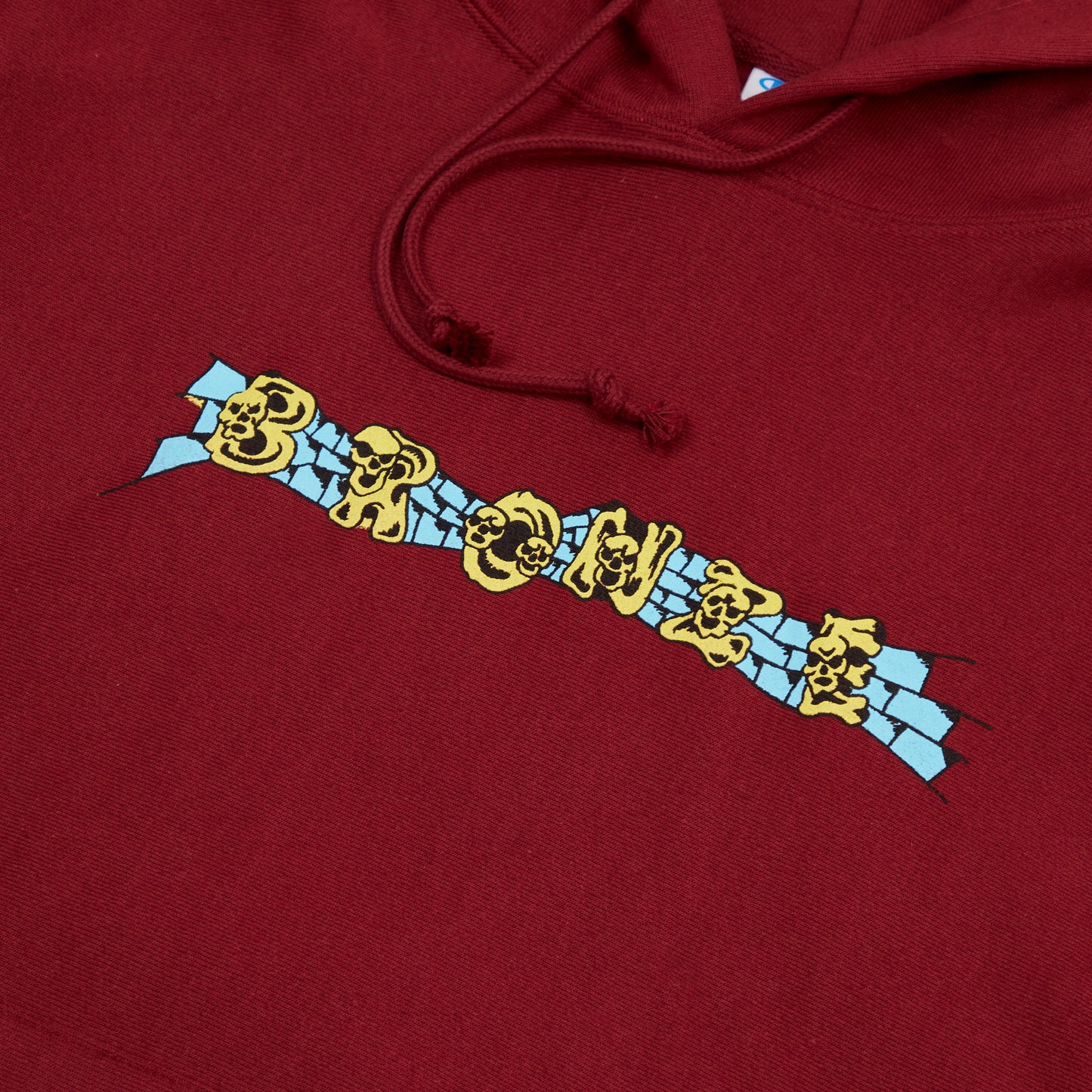 SKULLZ HOODY CARDINAL