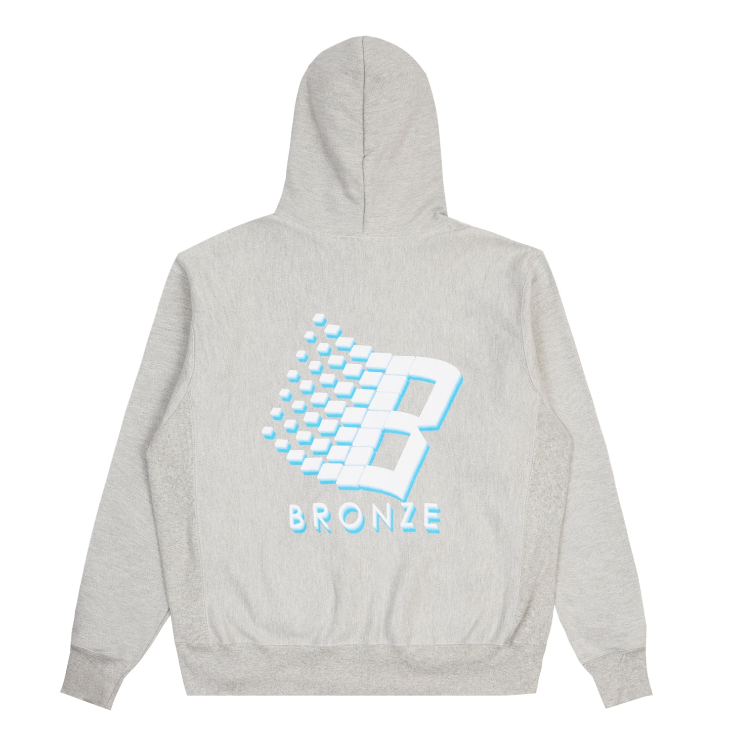 3D B LOGO HOODY HEATHER GREY