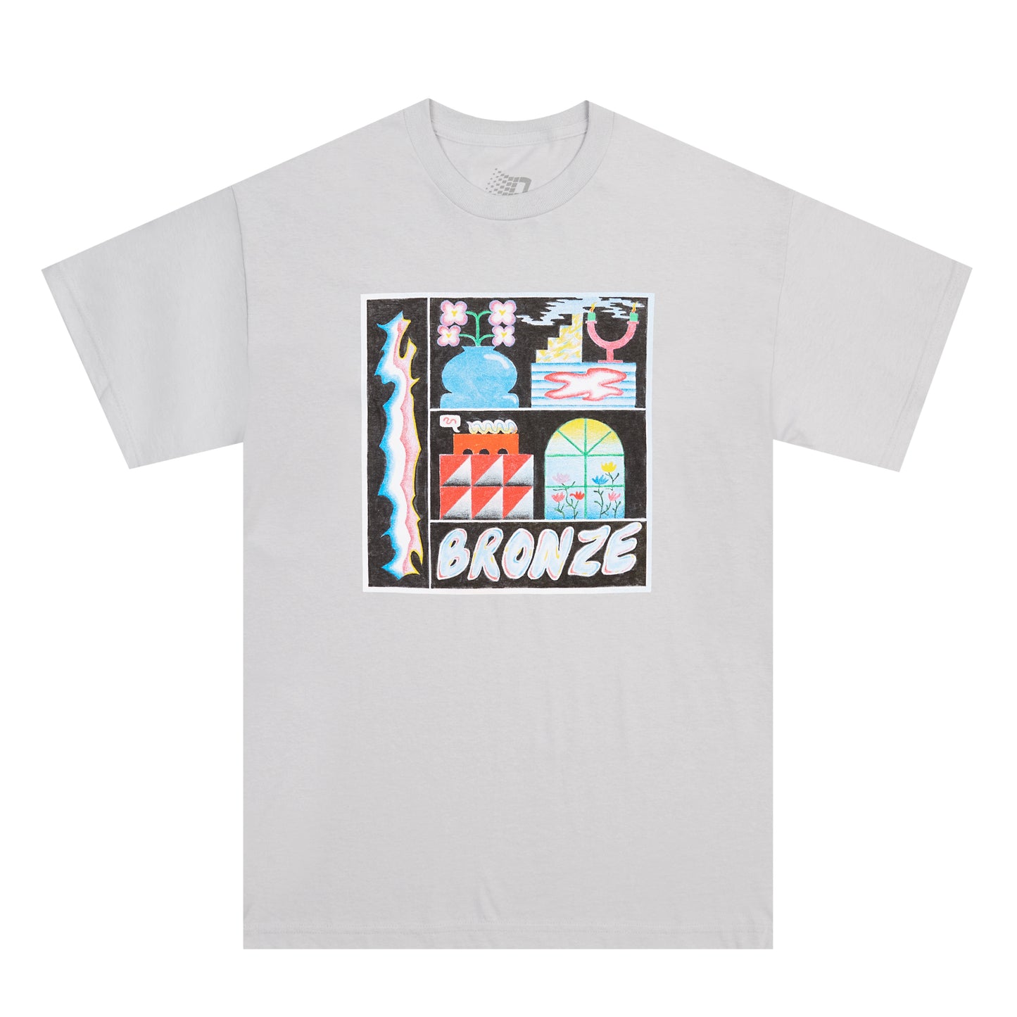 FLOWER POT TEE SILVER