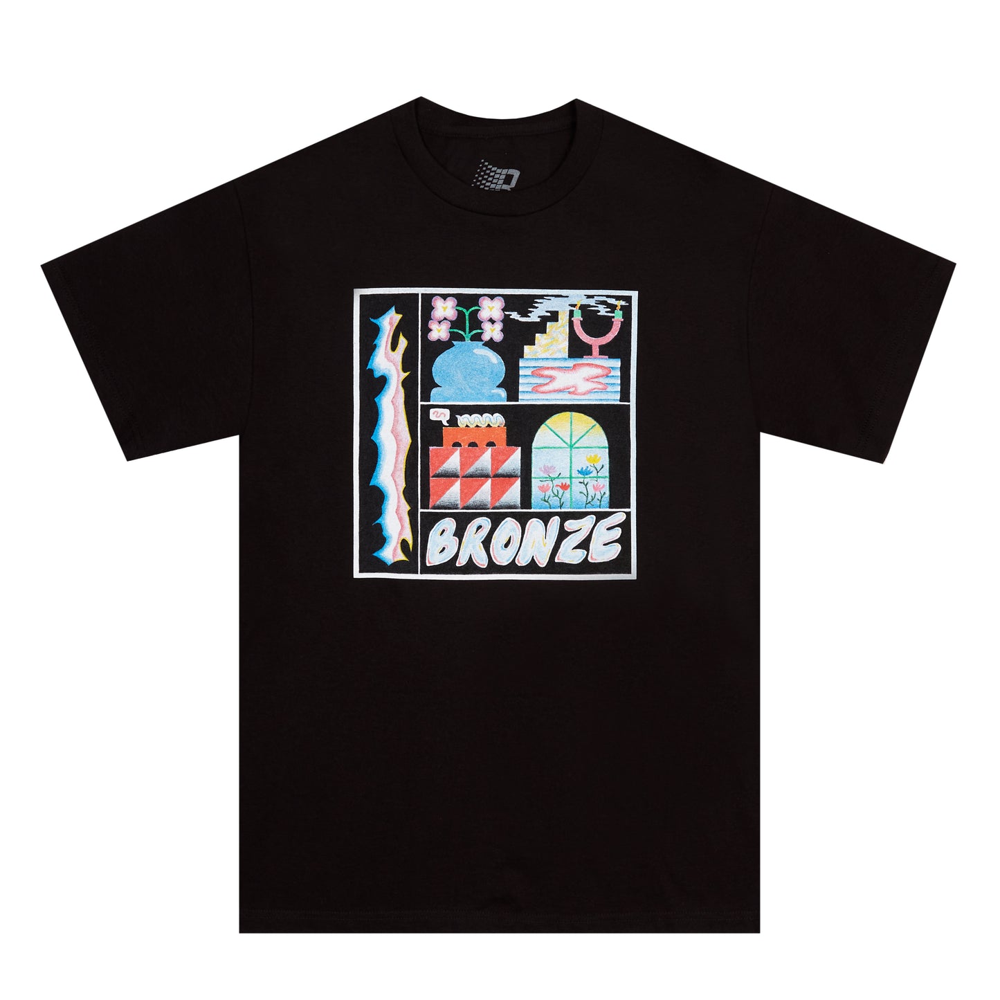 FLOWER POT TEE BLACK