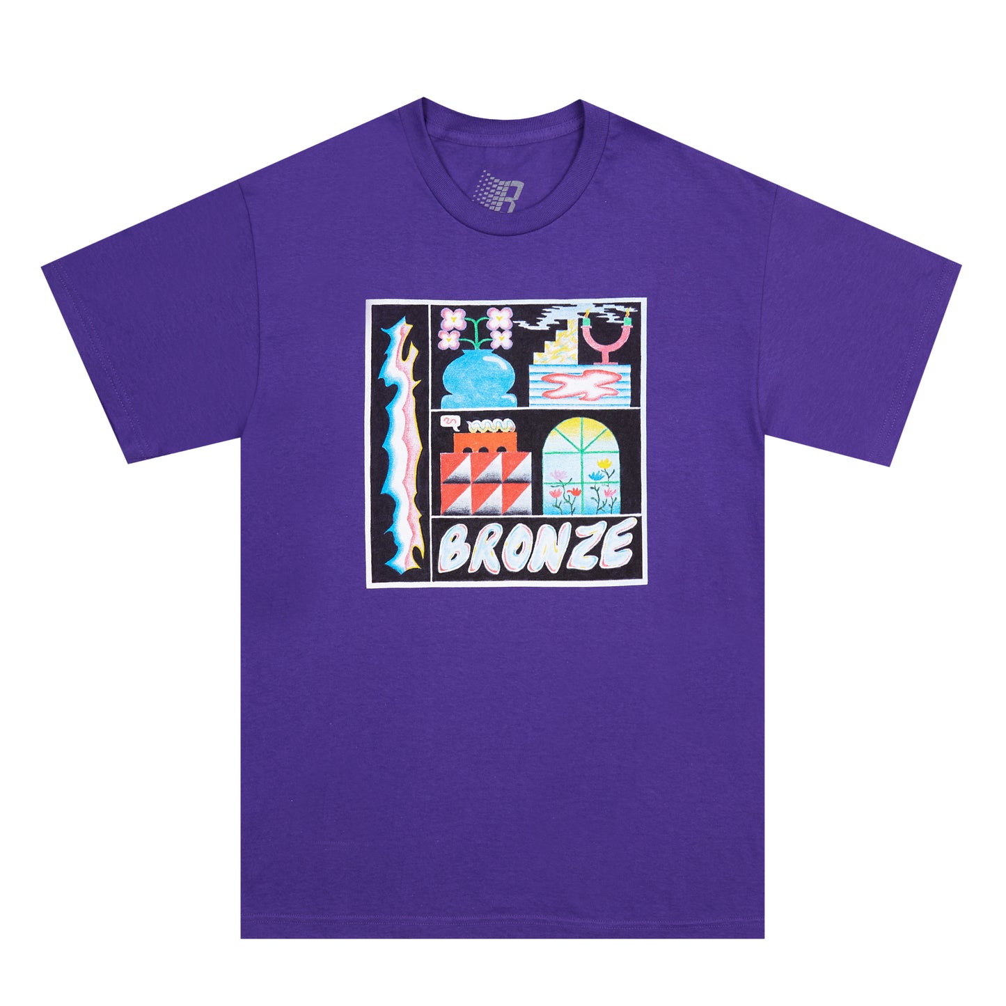 FLOWER POT TEE PURPLE