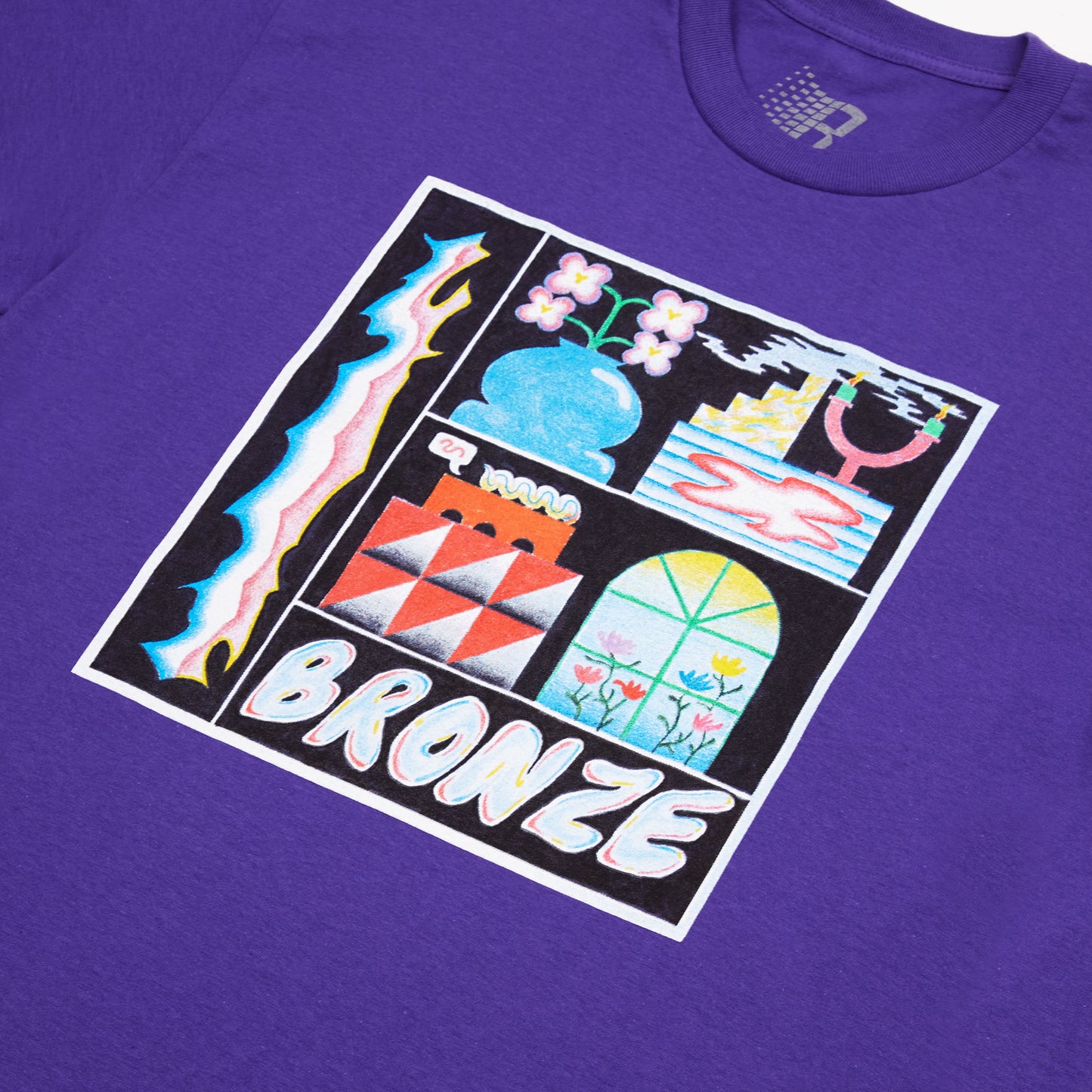 FLOWER POT TEE PURPLE