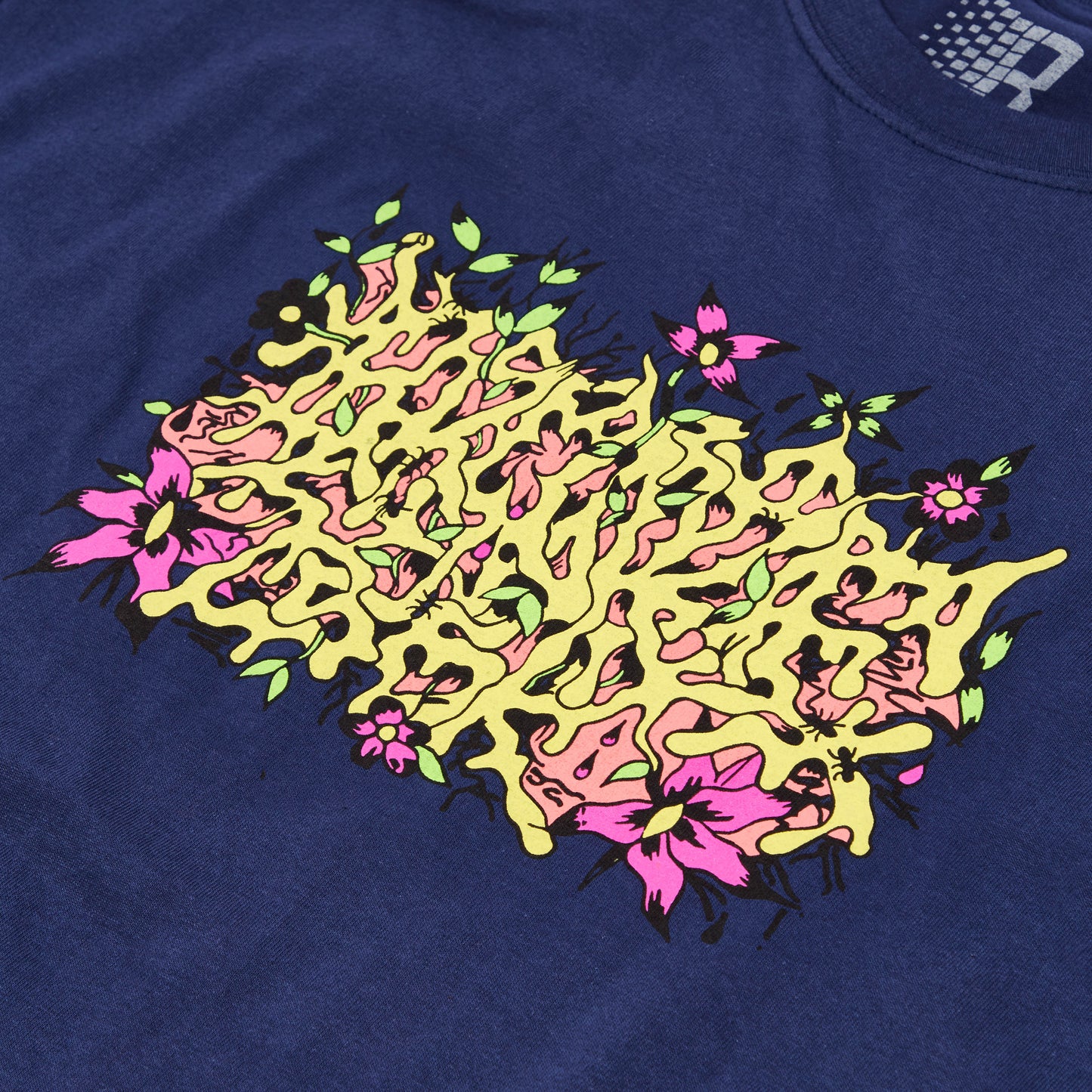 FLORAL BURNER TEE NAVY