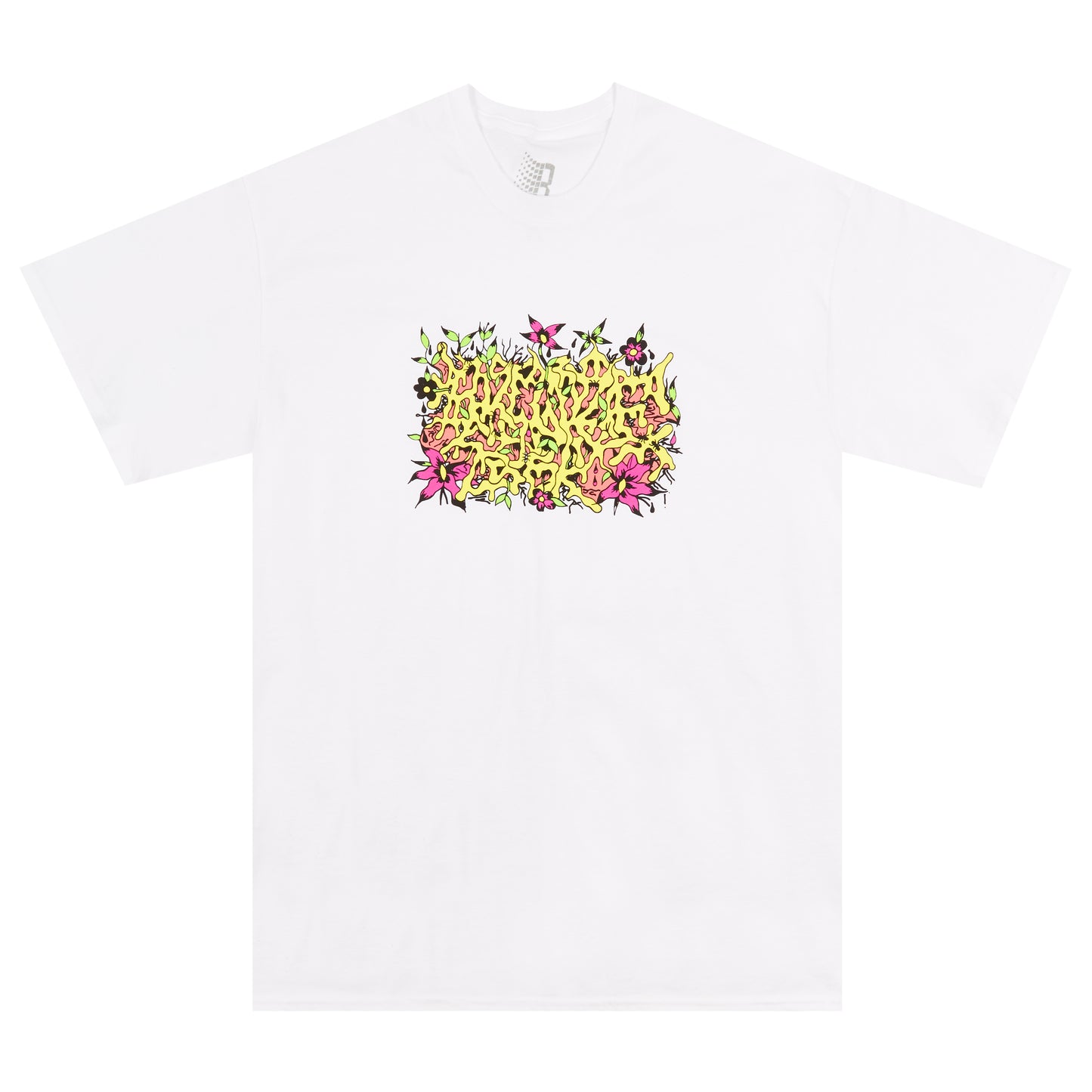 FLORAL BURNER TEE WHITE
