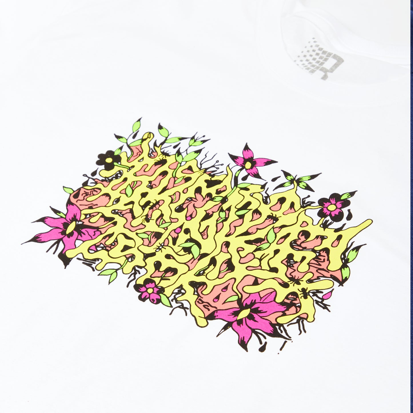 FLORAL BURNER TEE WHITE
