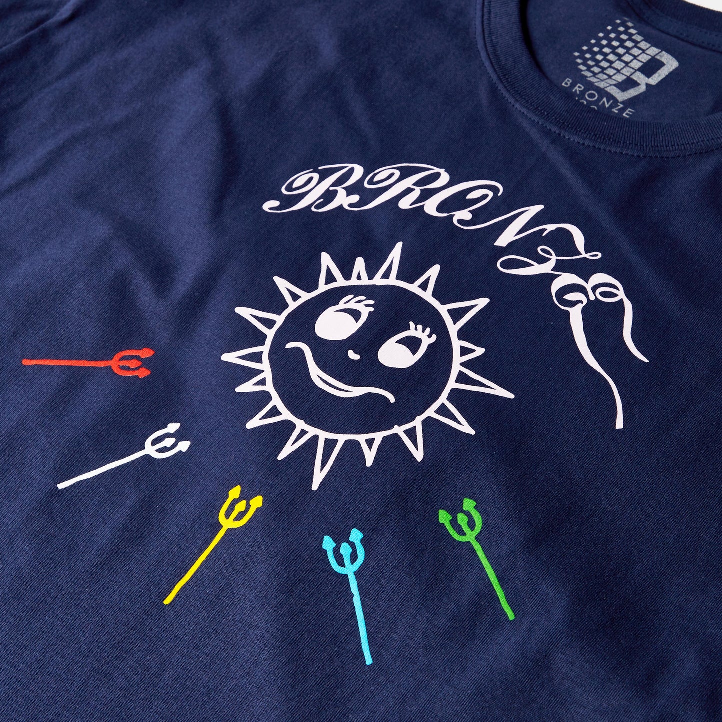 RISE AND SHINE TEE NAVY