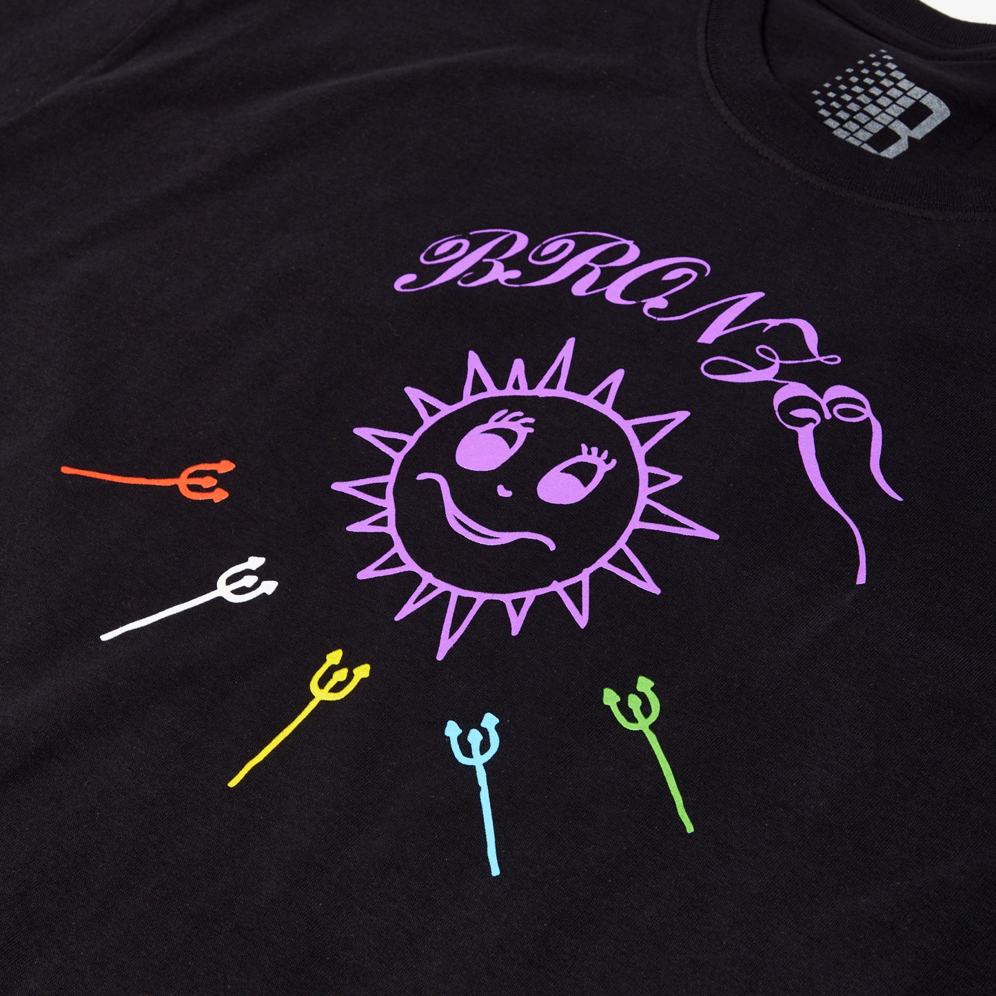 RISE AND SHINE TEE BLACK