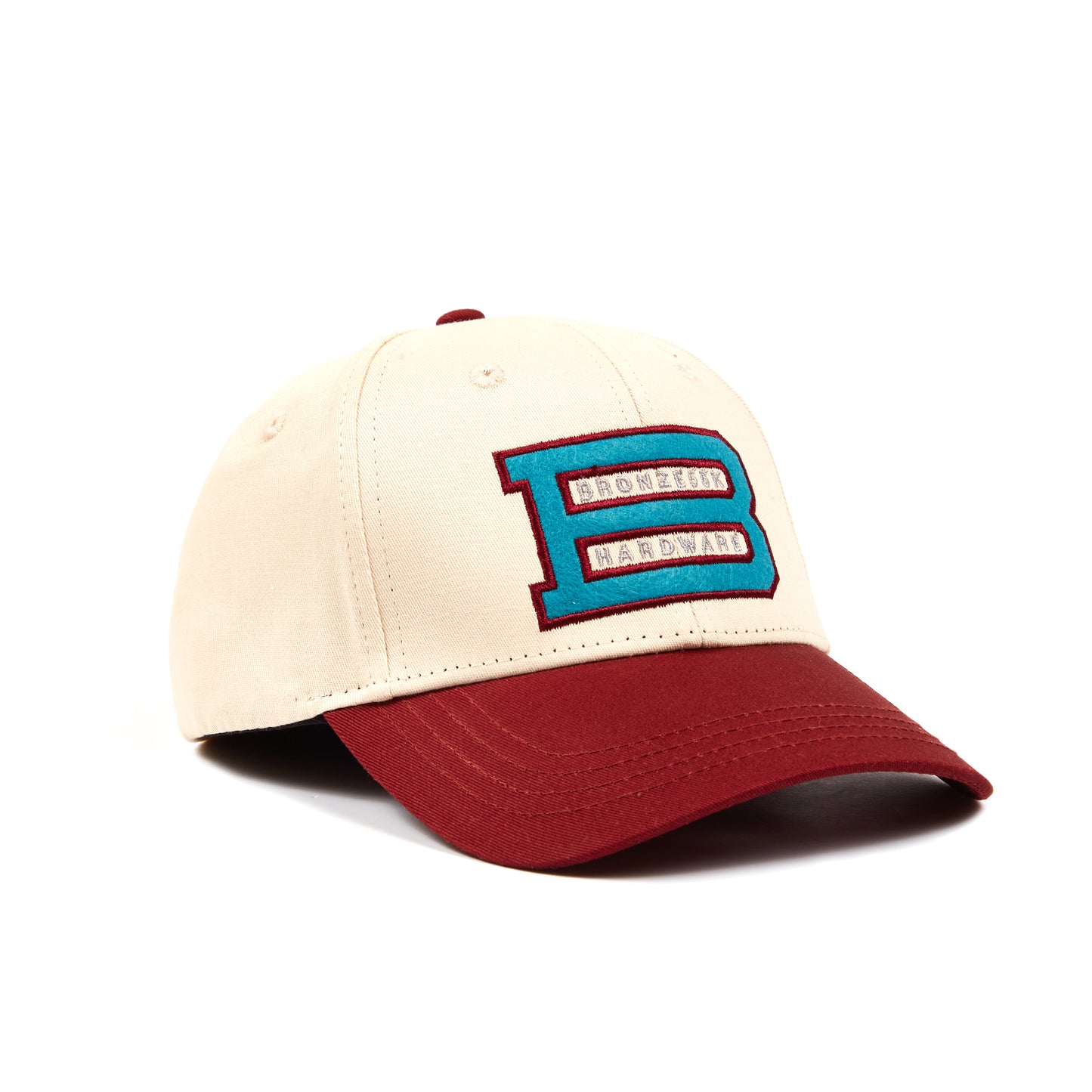 XLB HAT BONE/BURGUNDY