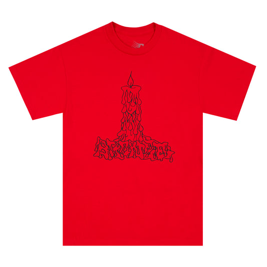 CANDLE TEE RED