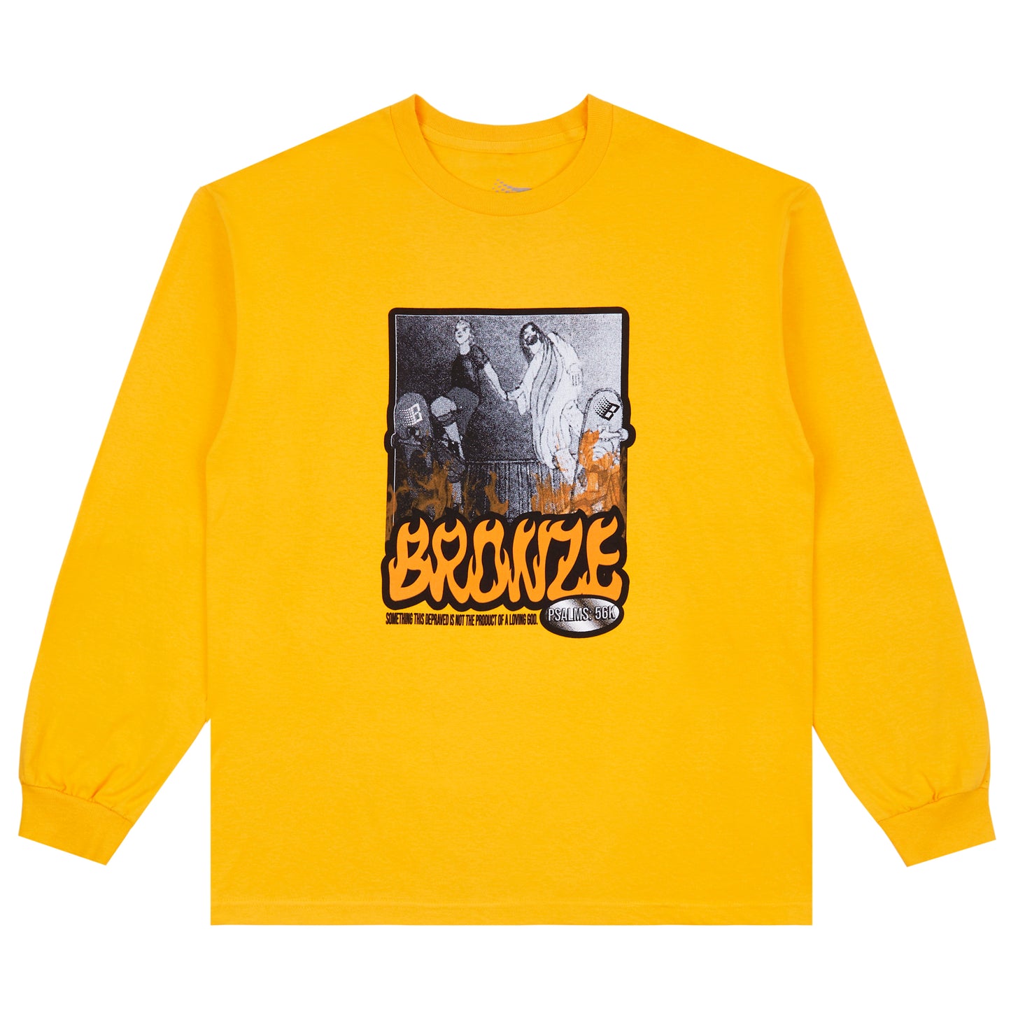 PSALMS 56K LS TEE GOLD