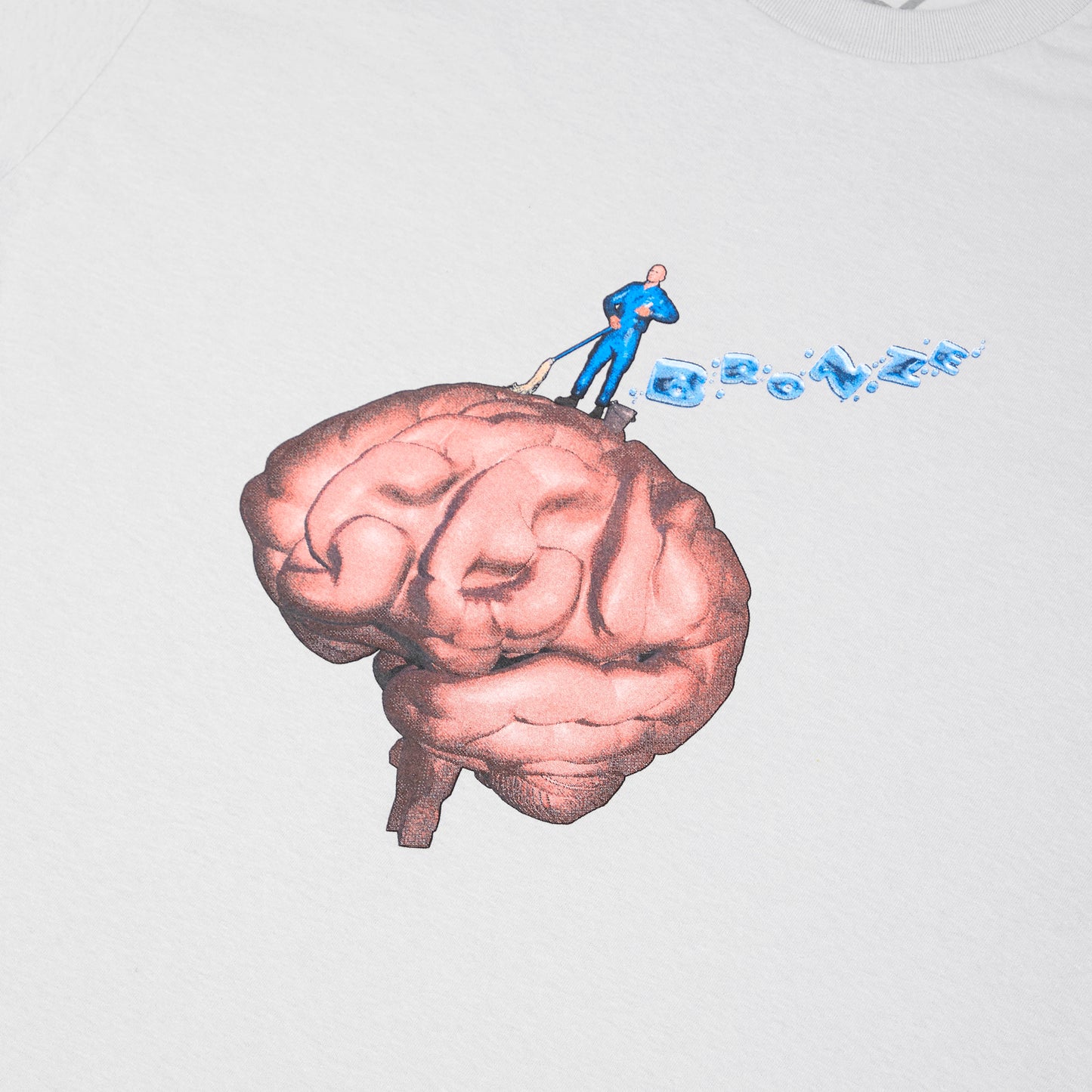 BRAINWASH TEE SILVER