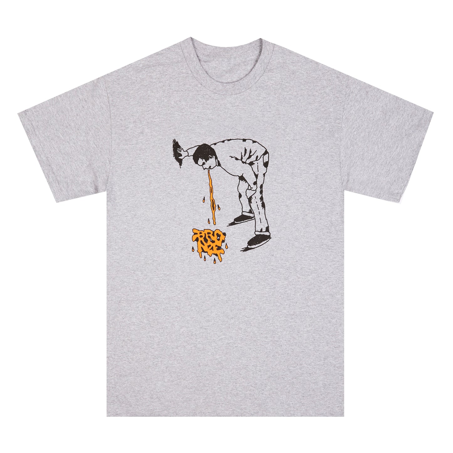 PUKE TEE HEATHER GREY