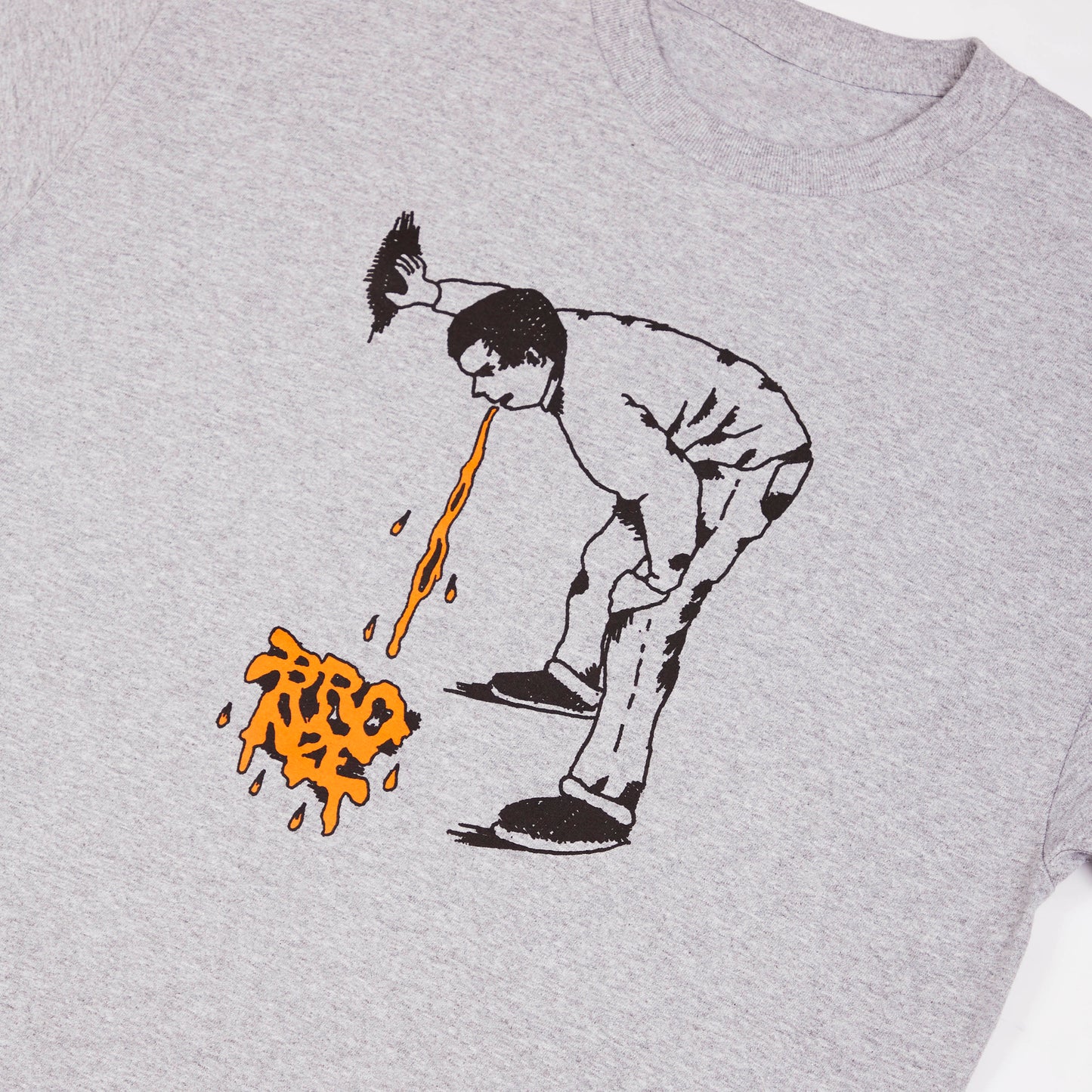 PUKE TEE HEATHER GREY