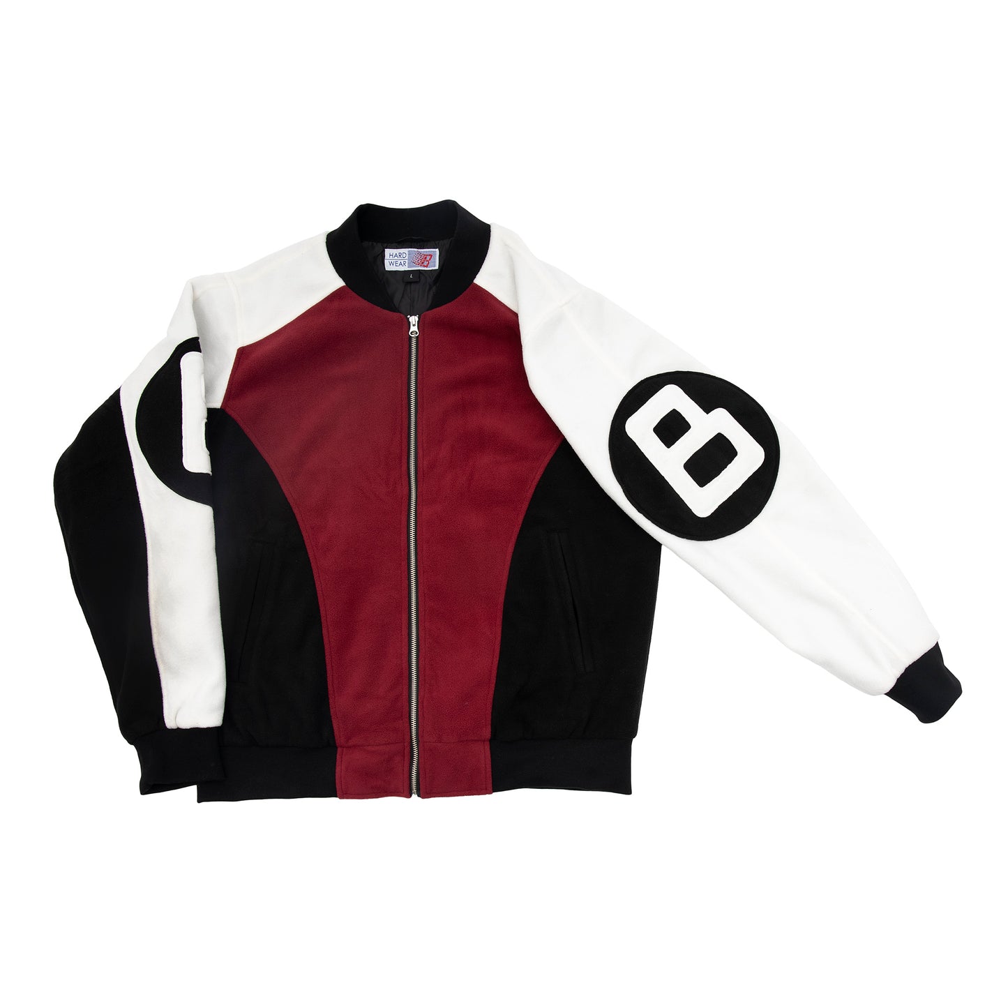 B BALL FLEECE BOMBER RED