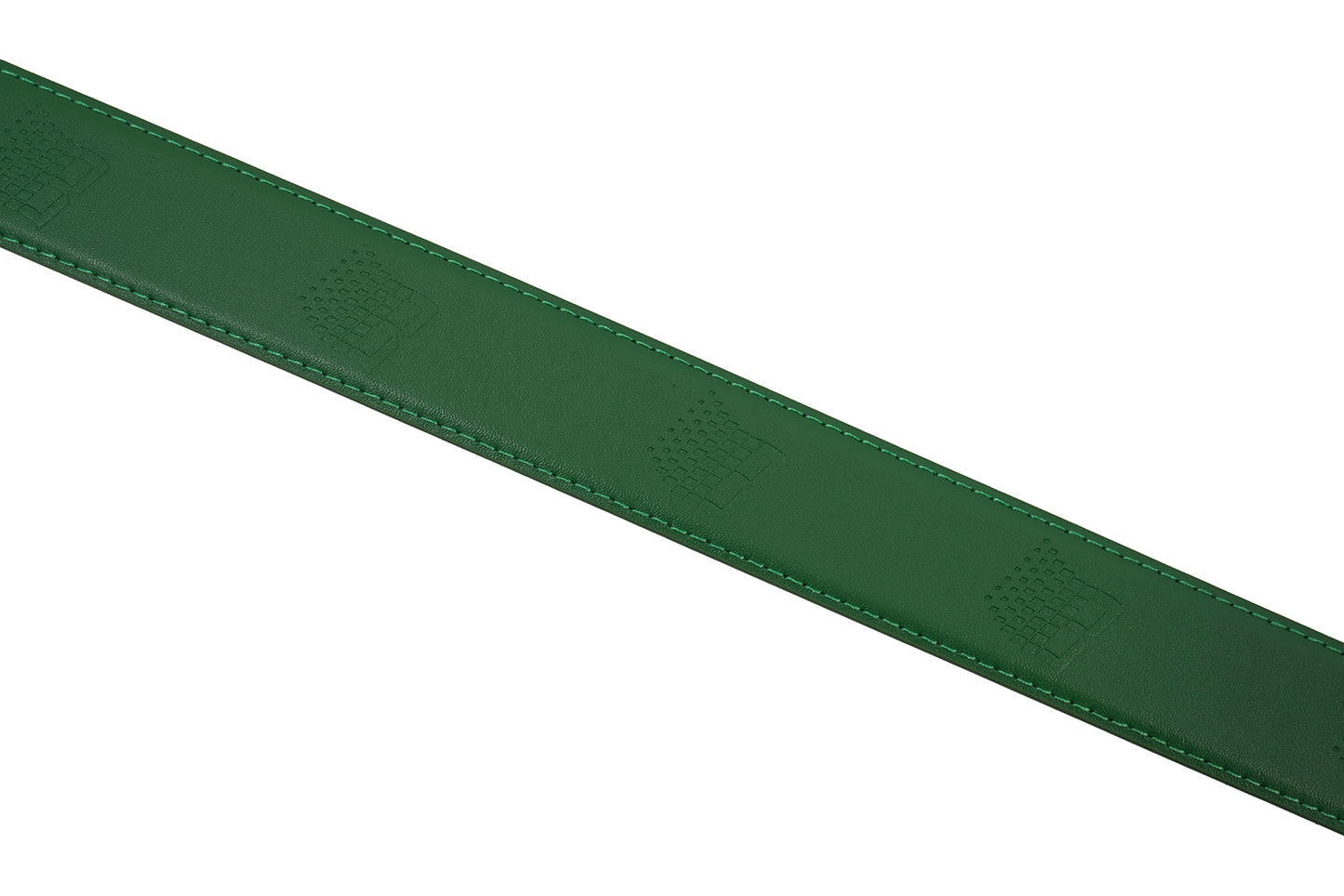 LOGO LEATHER BELT GREEN