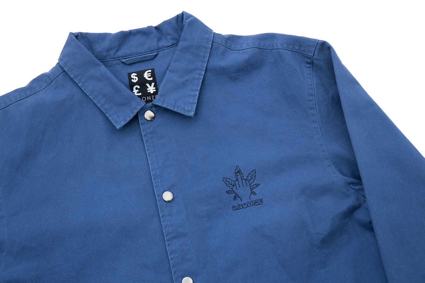 WEED FINGER COACH JACKET BLUE