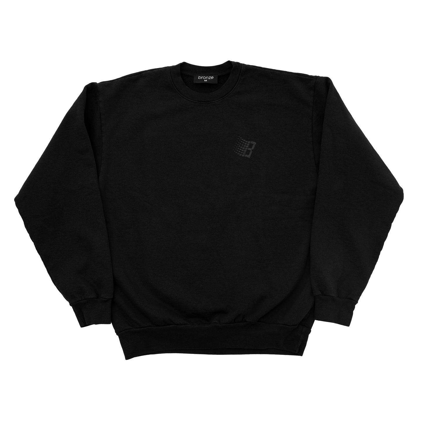 B LOGO CREWNECK OFF BLACK