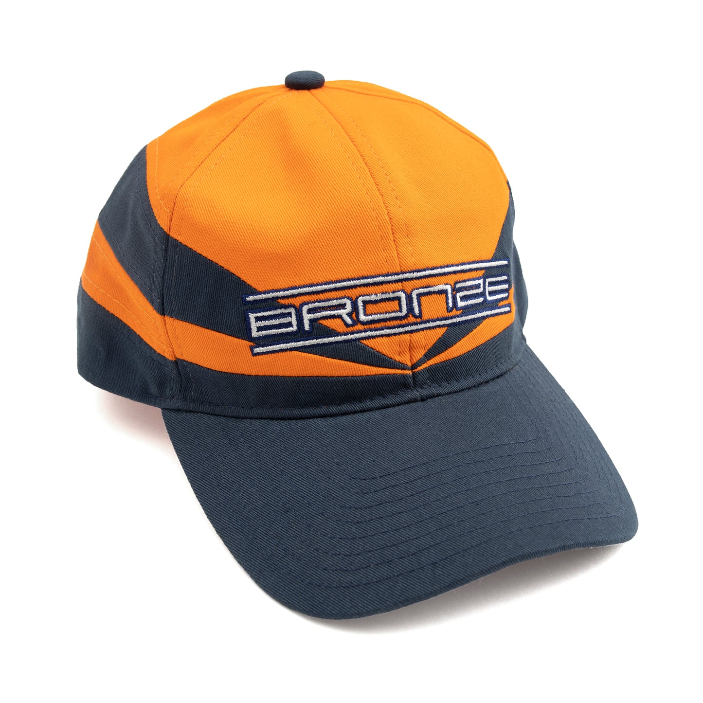 SPORTS SNAPBACK HAT ORANGE/NAVY